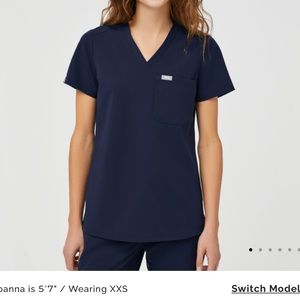 Figs Catarina one pocket scrub top, size xxs